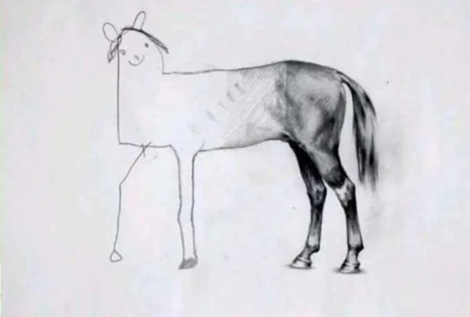 The Unfinished Horse Drawing